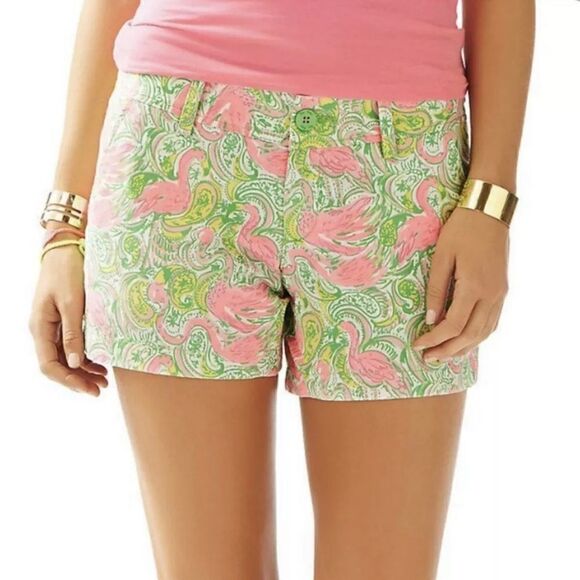 Lilly Pulitzer Walsh shorts flamingo - Picture 1 of 6